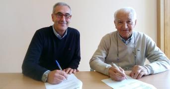 De izq a dcha. Vicente Hueso y José Luis Elosua
